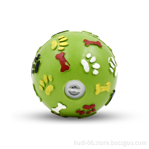 Natural Rubber Squeaky Ball for Dogs - Fetch Chase Game Toy